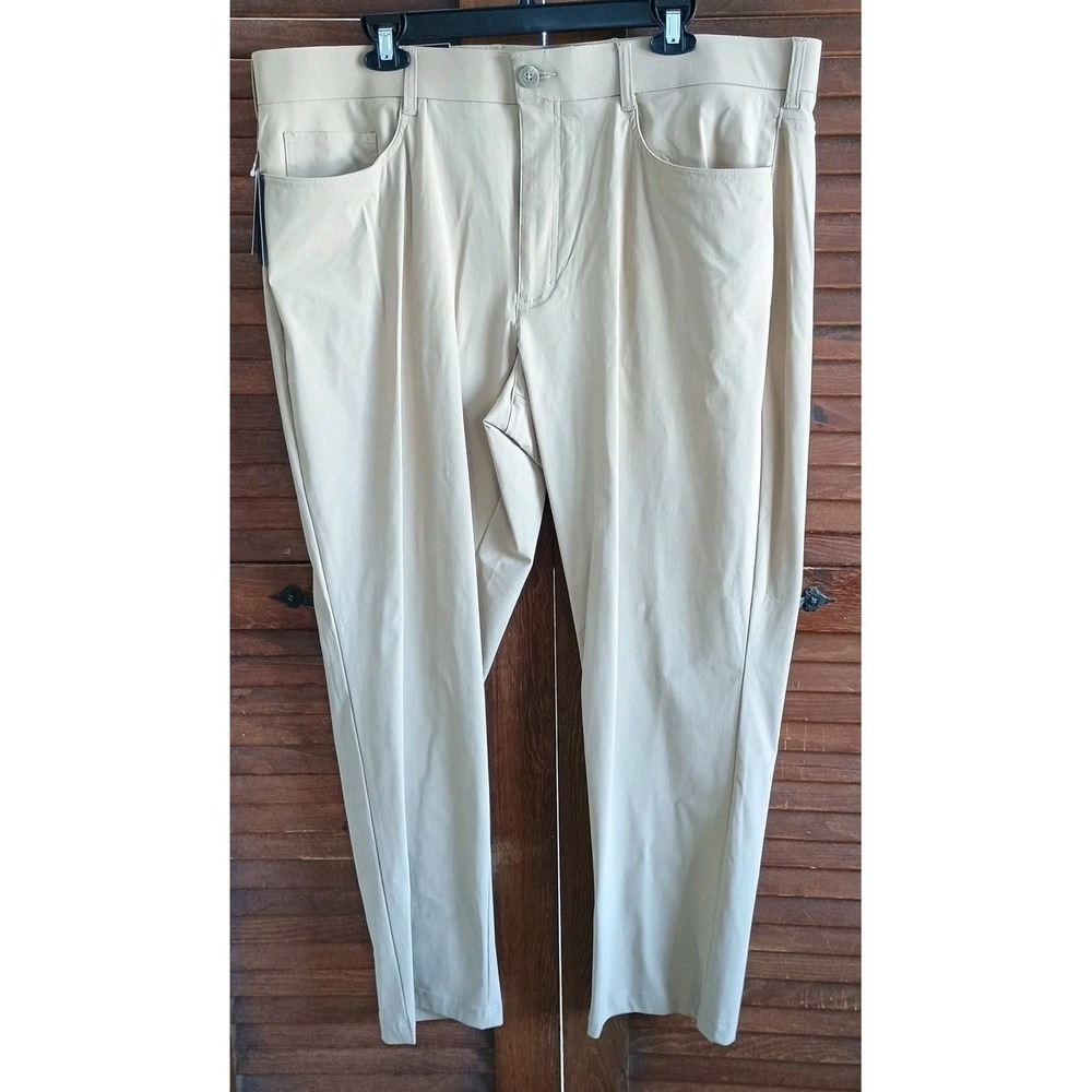 NWT Callaway Mens 40x30 Golf 5 Pocket Pants‎ High Rise Beige Tan NWT$96